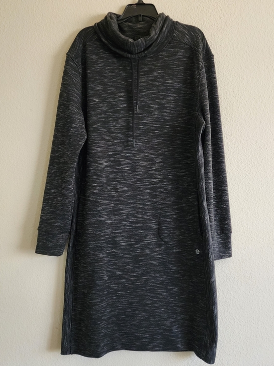 Prana Dresses & Skirts - prAna Women's Size Large Charcoal Gray Cowl Neck Long Sleeve Tunic Dress